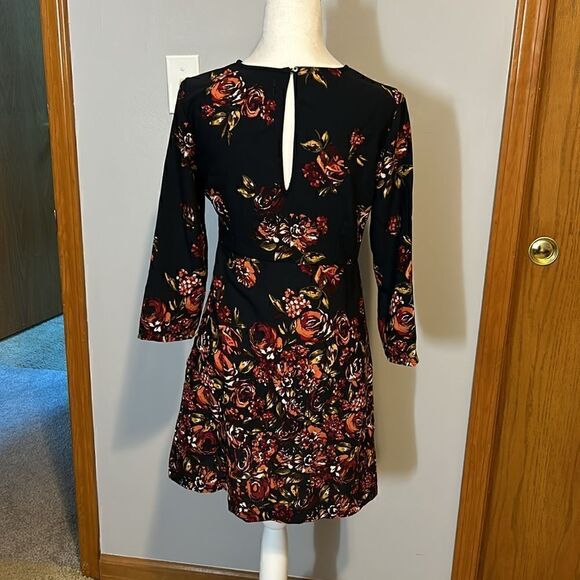 Abercrombie & Fitch Floral Ombre A Line Mini 3/4 Sleeve Dress Size S BIN D - Picture 3 of 7